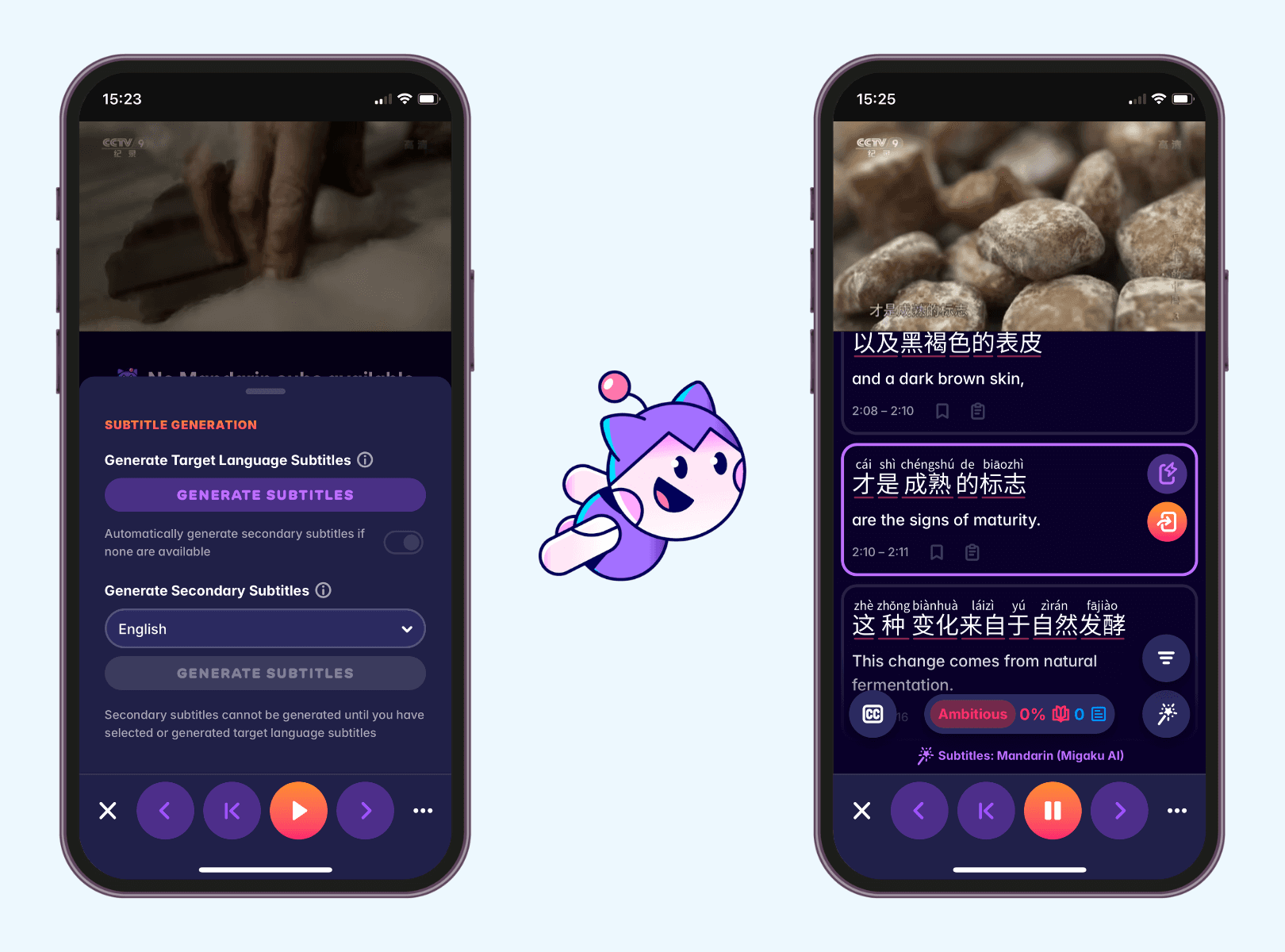 Speak Mandarin Chinese with fluency with Migaku app