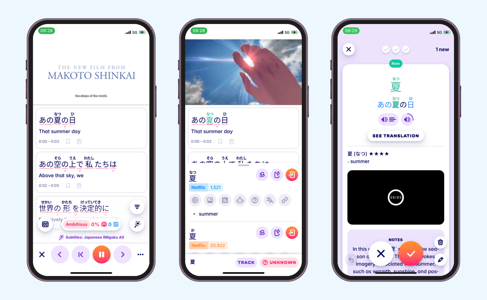 Language learning with Migaku