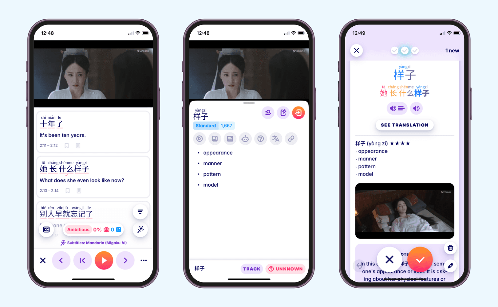 Master Chinese with Migaku app