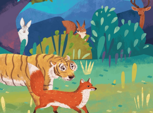 a fox borrowing a tiger's might - chengyu in the Chinese language