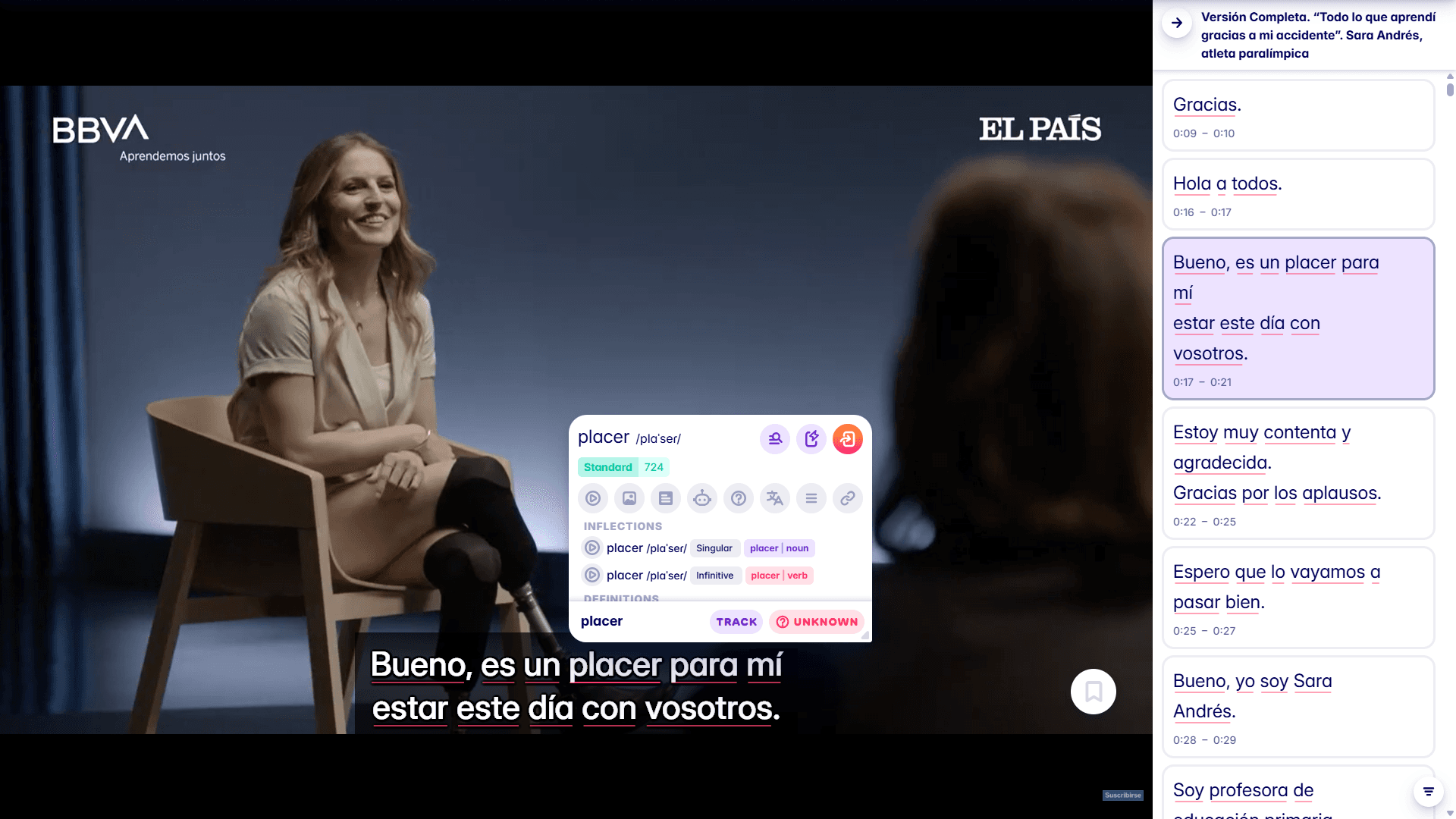learn spanish vocabulary with migaku