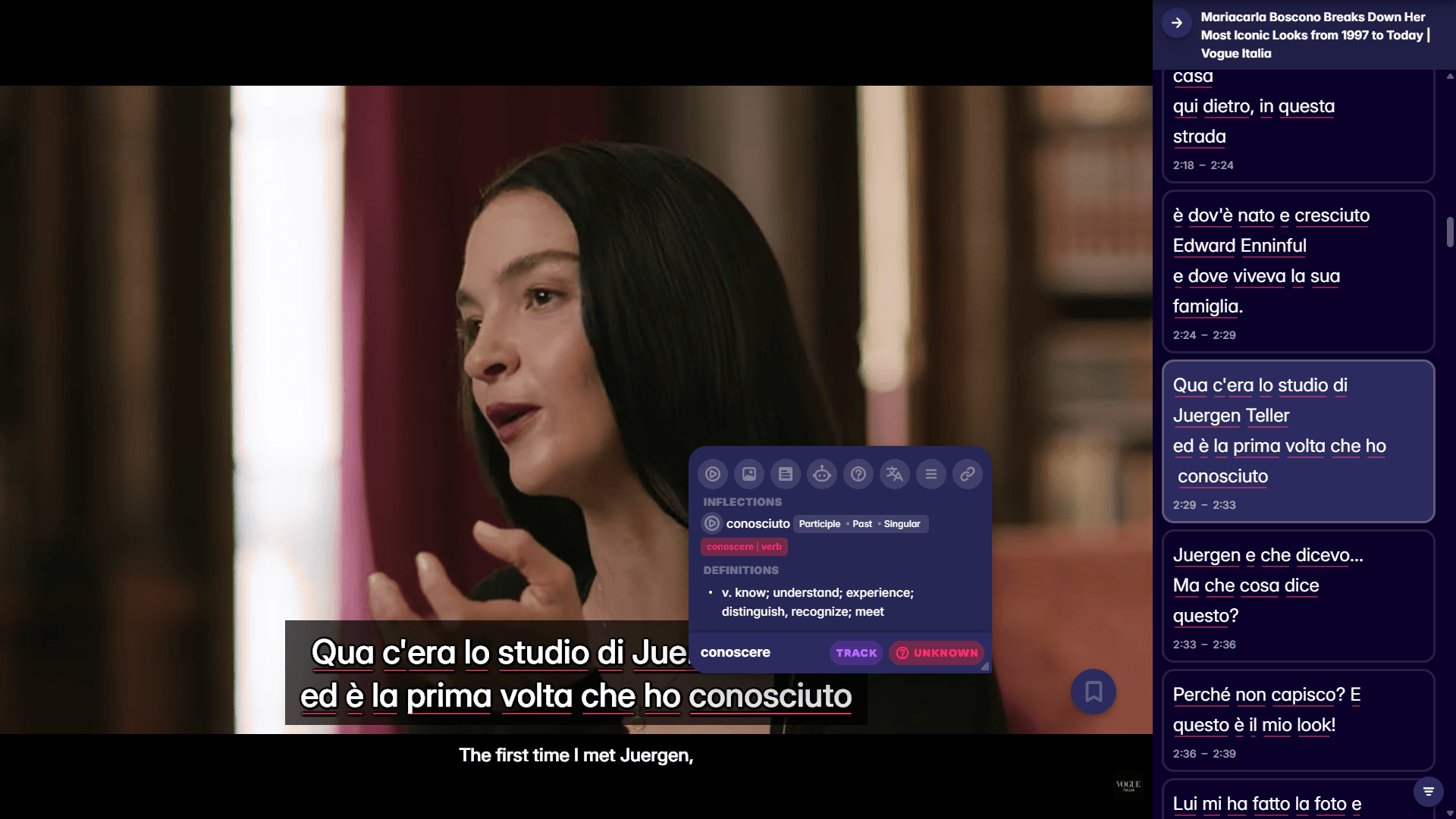 watch best italian tv shows with migaku browser extension and app