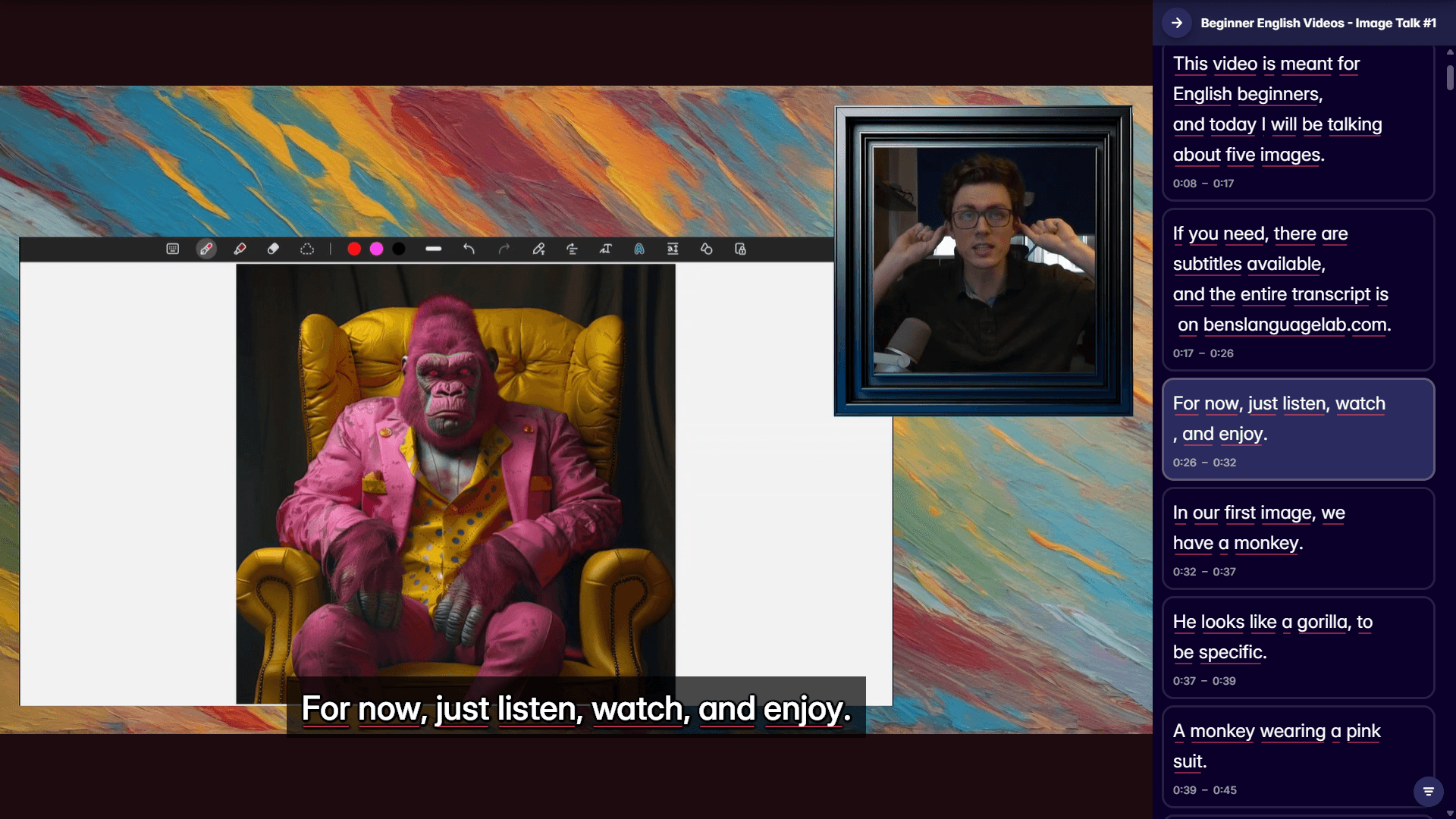 watch videos with english dictionary with migaku