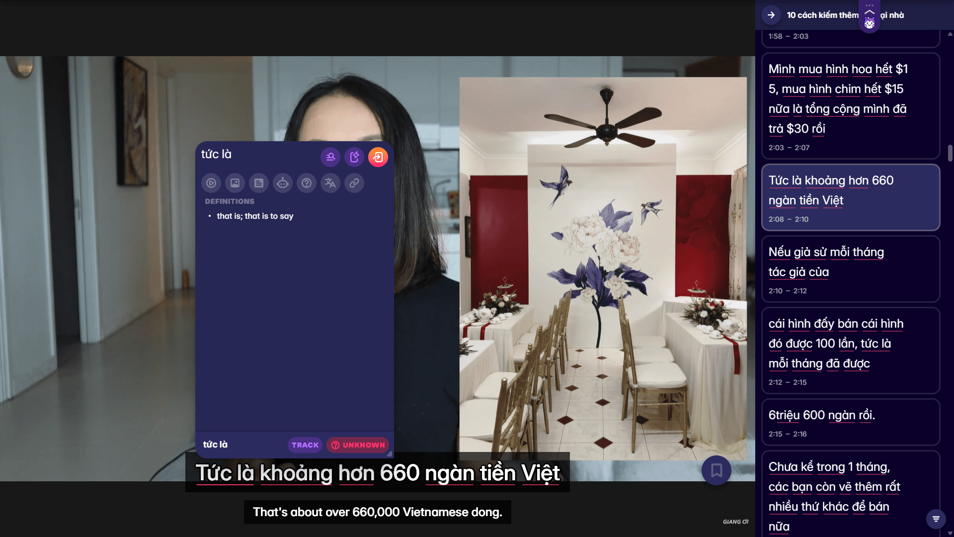 learn vietnamese on youtube with migaku