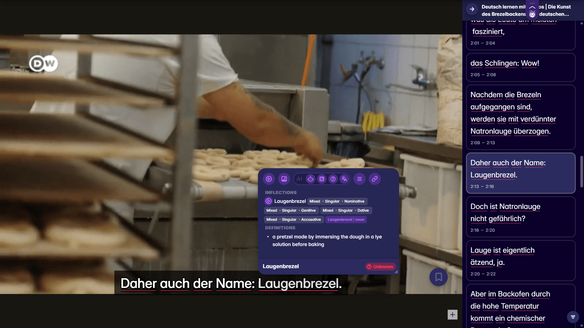 learn german grammar with migaku browser extension and app