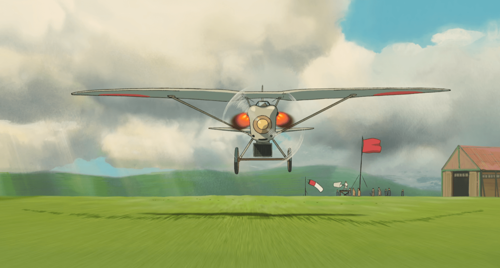 A screenshot from the Japanese history anime called The Wind Rises